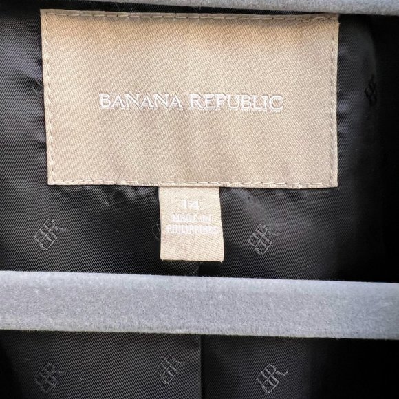 EUC Banana Republic Black Wool Suit Jacket Size 14 - Picture 3 of 3